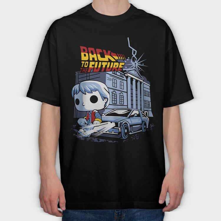Back to the Future, Tricou Oversize Barbati (Unisex)
