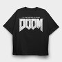 Doom 10, Tricou Oversize Barbati (Unisex)