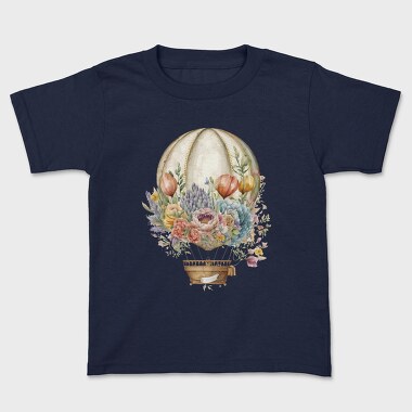 Balloon Floral Vintage, Tricou Copii