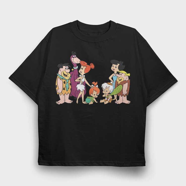 The Flintstones 8, Tricou Oversize Barbati (Unisex)