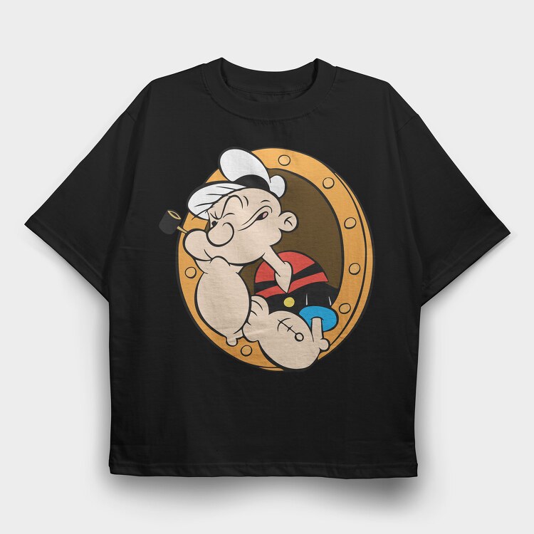 Popeye 7, Tricou Oversize Barbati (Unisex)