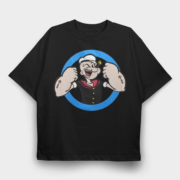 Popeye 8, Tricou Oversize Barbati (Unisex)