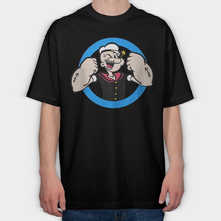 Popeye 8, Tricou Oversize Barbati (Unisex)