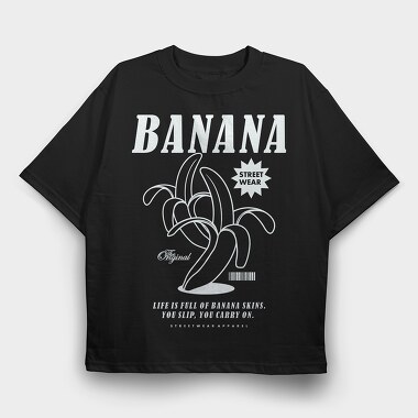 Banana 2, Tricou Oversize Barbati (Unisex)