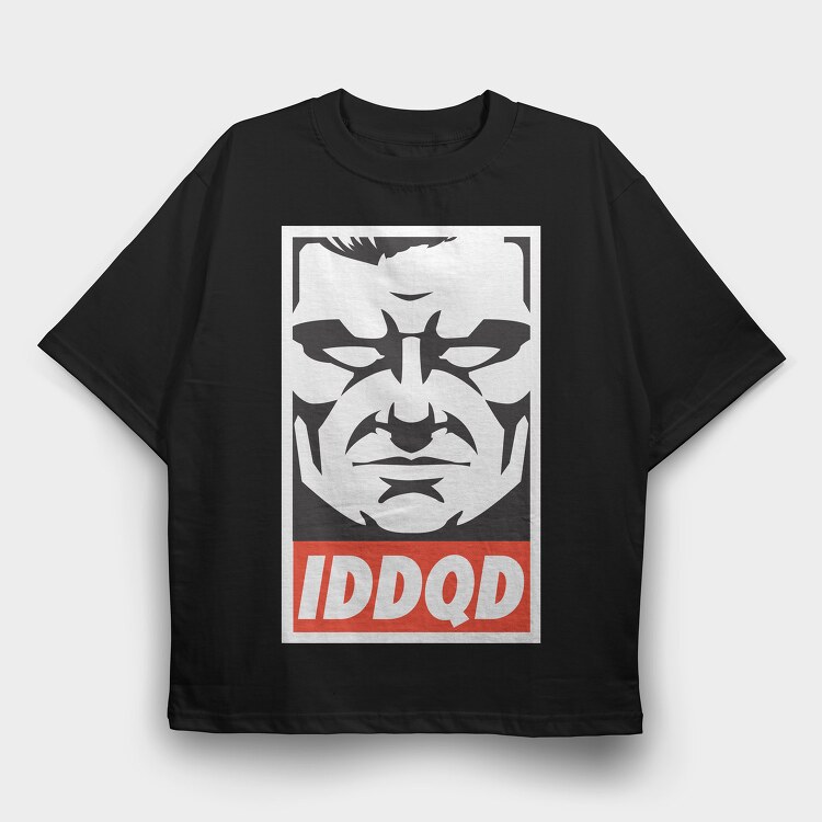 Doom 5, Tricou Oversize Barbati (Unisex)