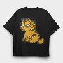 Cartoon Retro Garfield 3, Tricou Oversize Barbati (Unisex)