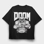 Doom 6, Tricou Oversize Barbati (Unisex)
