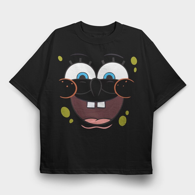 SpongeBob face 10, Tricou Oversize Barbati (Unisex)