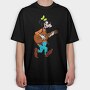 Cartoon Retro Goofy 1, Tricou Oversize Barbati (Unisex)