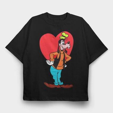 Cartoon Retro Goofy 2, Tricou Oversize Barbati (Unisex)