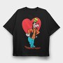 Cartoon Retro Goofy 2, Tricou Oversize Barbati (Unisex)