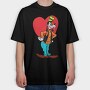 Cartoon Retro Goofy 2, Tricou Oversize Barbati (Unisex)