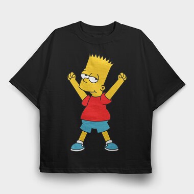 Bart Simpson 02, Tricou Oversize Barbati (Unisex)