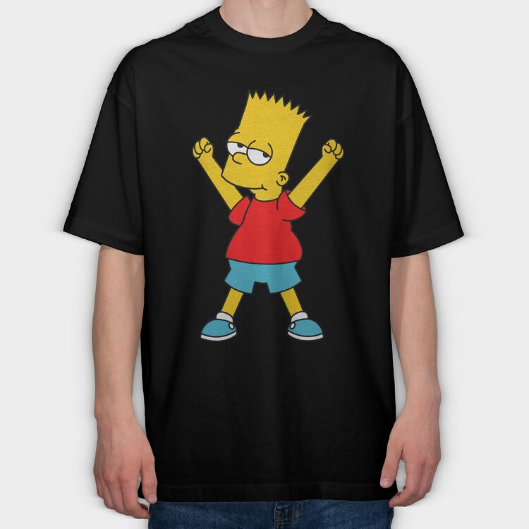 Bart Simpson 02, Tricou Oversize Barbati (Unisex)