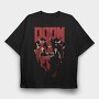 Doom 9, Tricou Oversize Barbati (Unisex)