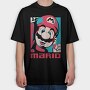 Mario Bros Design, Tricou Oversize Barbati (Unisex)