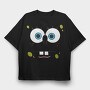 SpongeBob face 13, Tricou Oversize Barbati (Unisex)