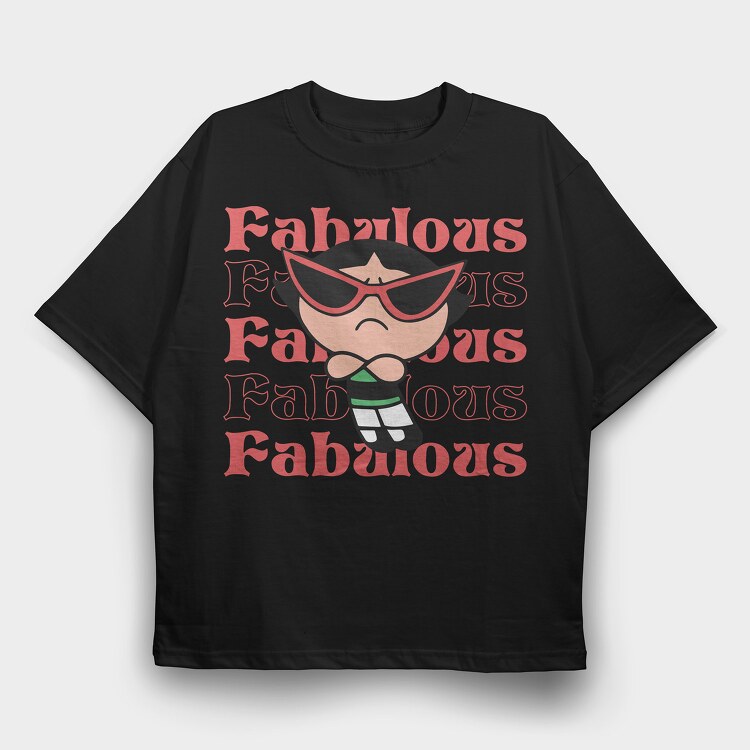 The Powerpuff Girls 1, Tricou Oversize Barbati (Unisex)