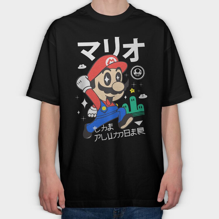 Mario Design 3, Tricou Oversize Barbati (Unisex)