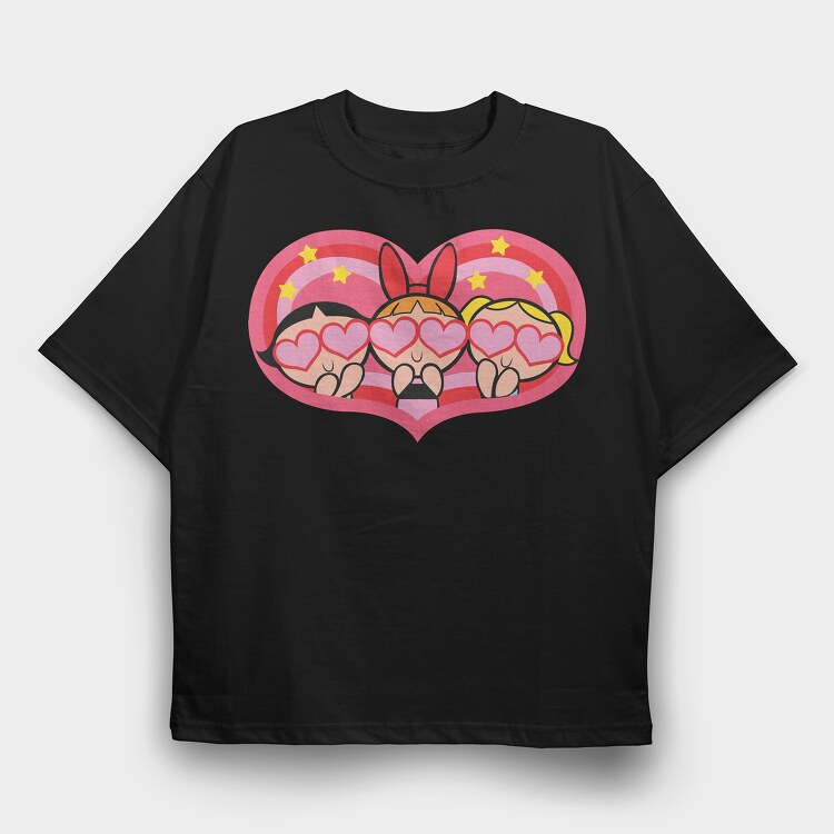 The Powerpuff Girls 2, Tricou Oversize Barbati (Unisex)