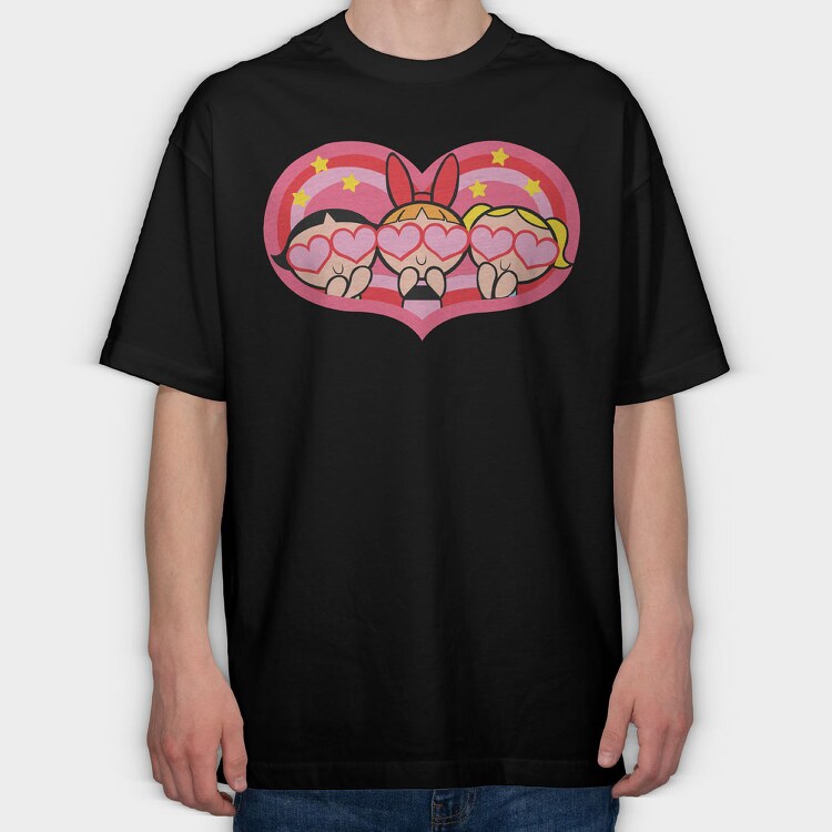 The Powerpuff Girls 2, Tricou Oversize Barbati (Unisex)