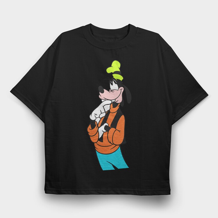 Cartoon Retro Goofy 3, Tricou Oversize Barbati (Unisex)