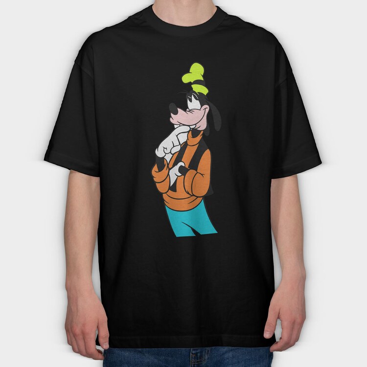 Cartoon Retro Goofy 3, Tricou Oversize Barbati (Unisex)