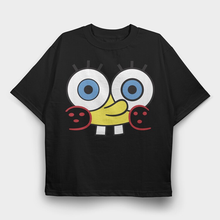 SpongeBob face 17, Tricou Oversize Barbati (Unisex)