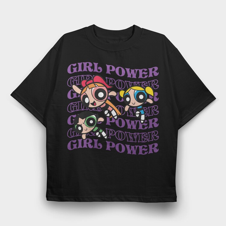 The Powerpuff Girls 4, Tricou Oversize Barbati (Unisex)