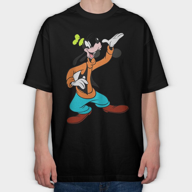 Cartoon Retro Goofy 4, Tricou Oversize Barbati (Unisex)