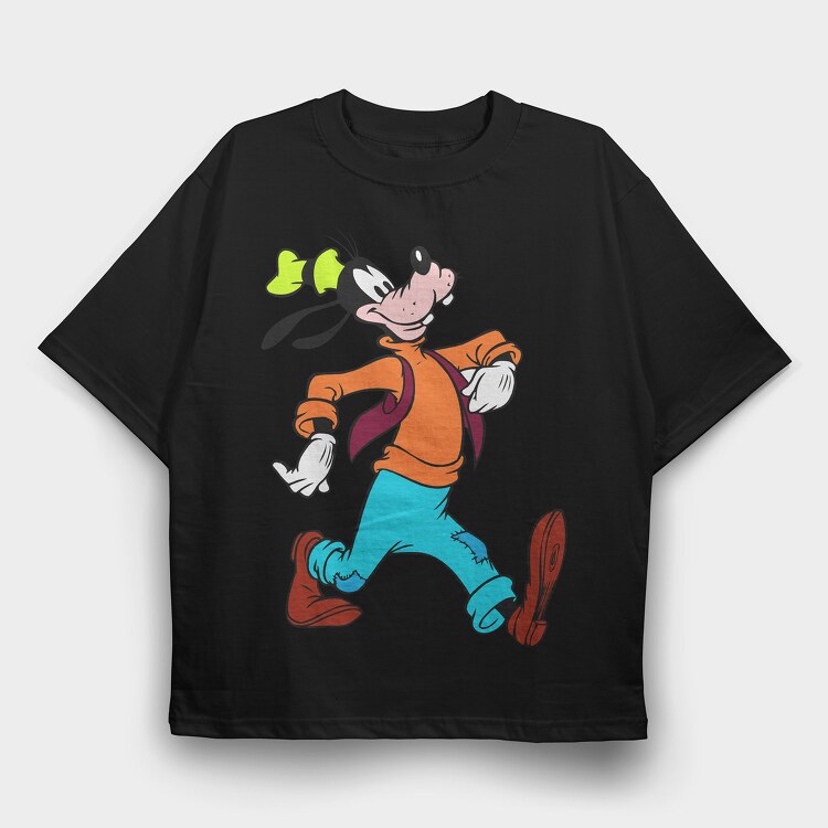 Cartoon Retro Goofy 5, Tricou Oversize Barbati (Unisex)