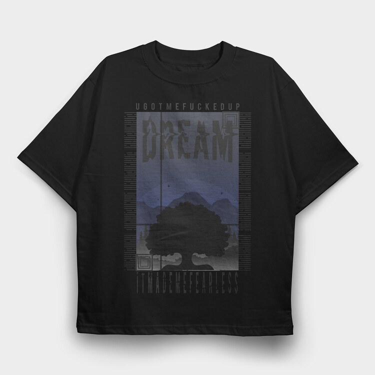 Dream 1, Tricou Oversize Barbati (Unisex)