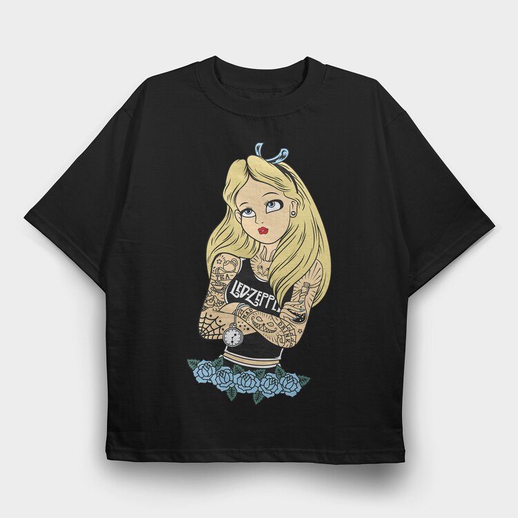 Princess Rockstar 6, Tricou Oversize Barbati (Unisex)