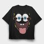 SpongeBob face 3, Tricou Oversize Barbati (Unisex)