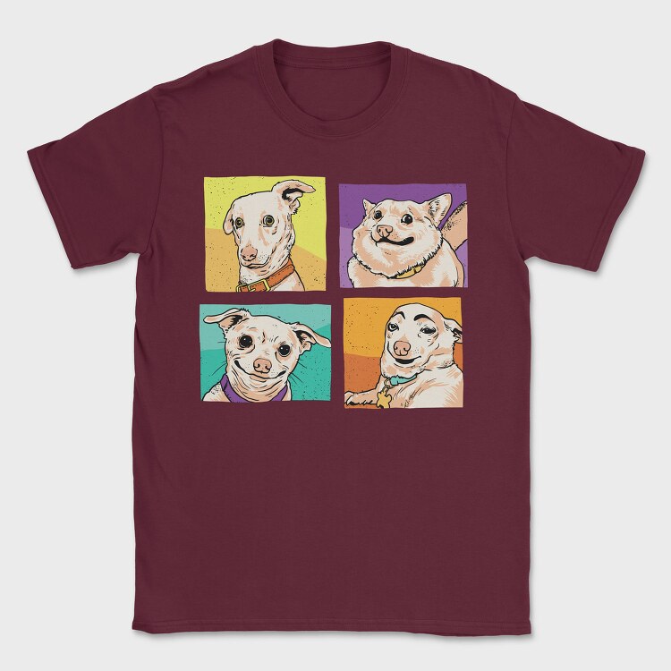 Meme Dogs, Tricou Barbati (Unisex)