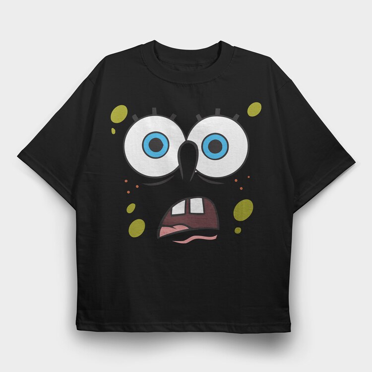 SpongeBob face 6, Tricou Oversize Barbati (Unisex)