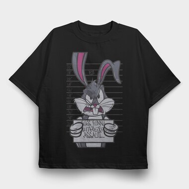 Prisoner Bugs Bunny, Tricou Oversize Barbati (Unisex)