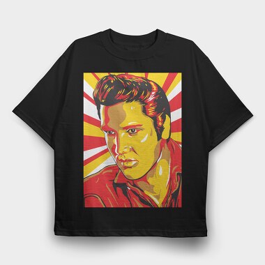 Elvis Presley, Tricou Oversize Barbati (Unisex)