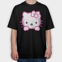 Cartoon Retro Hello Kitty 6, Tricou Oversize Barbati (Unisex)