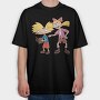 Cartoon Retro Hey Arnold 1, Tricou Oversize Barbati (Unisex)