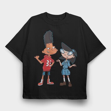 Cartoon Retro Hey Arnold 2, Tricou Oversize Barbati (Unisex)