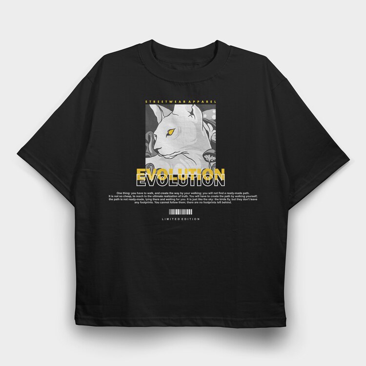 Evolution 3, Tricou Oversize Barbati (Unisex)