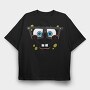SpongeBob face 8, Tricou Oversize Barbati (Unisex)
