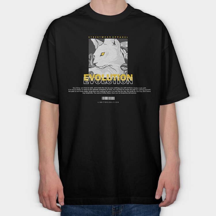 Evolution 3, Tricou Oversize Barbati (Unisex)