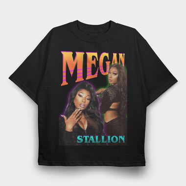 Megan Stallion, Tricou Oversize Barbati (Unisex)
