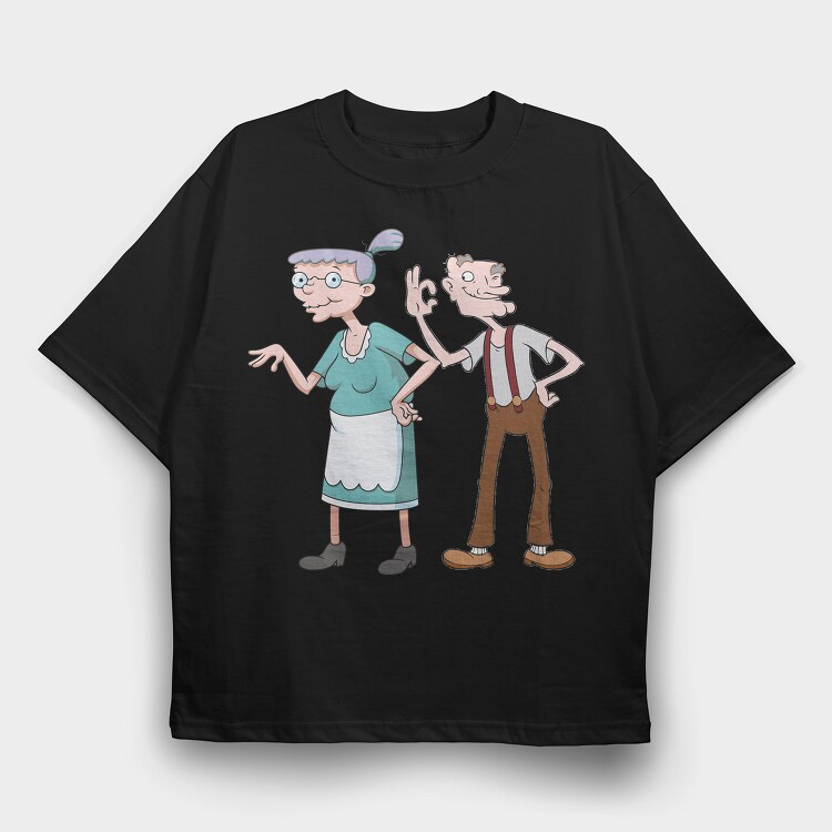Cartoon Retro Hey Arnold 3, Tricou Oversize Barbati (Unisex)