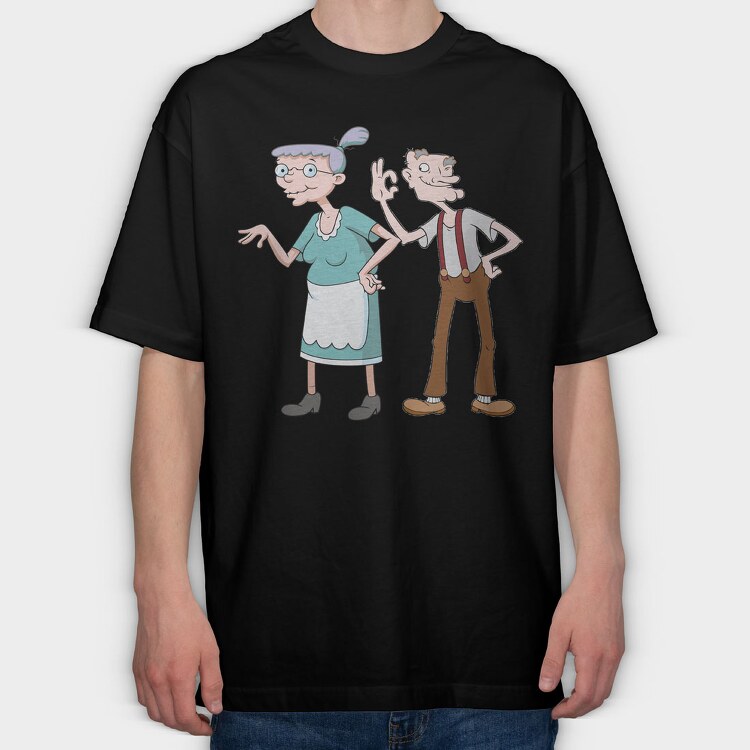 Cartoon Retro Hey Arnold 3, Tricou Oversize Barbati (Unisex)