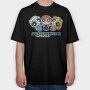 The Powerpuff Girls Frozen Rapunzel, Tricou Oversize Barbati (Unisex)