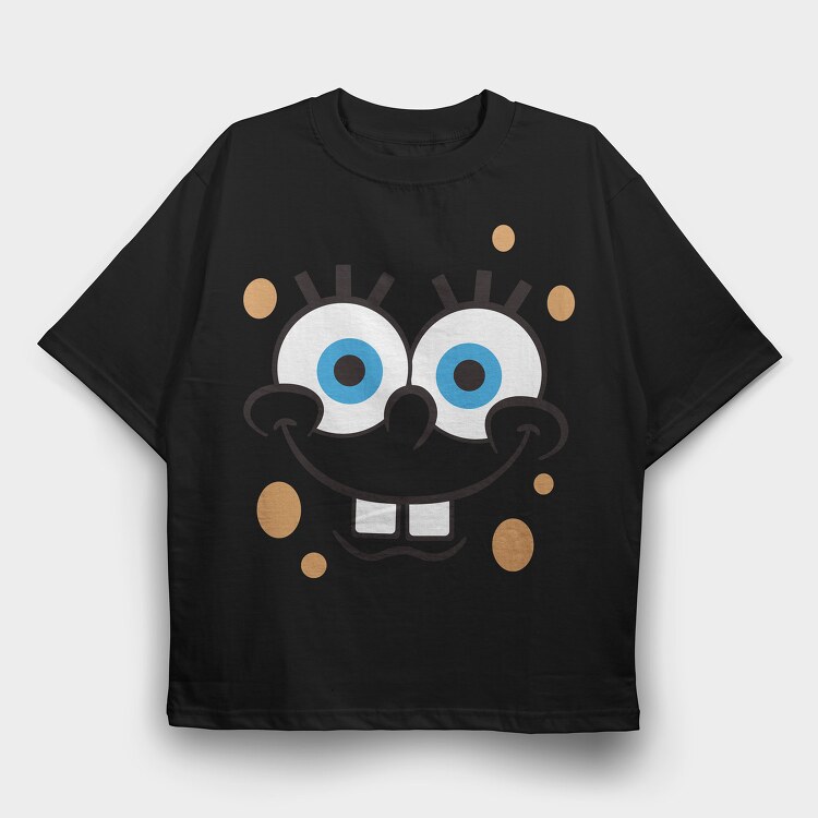 SpongeBob Faces 1, Tricou Oversize Barbati (Unisex)