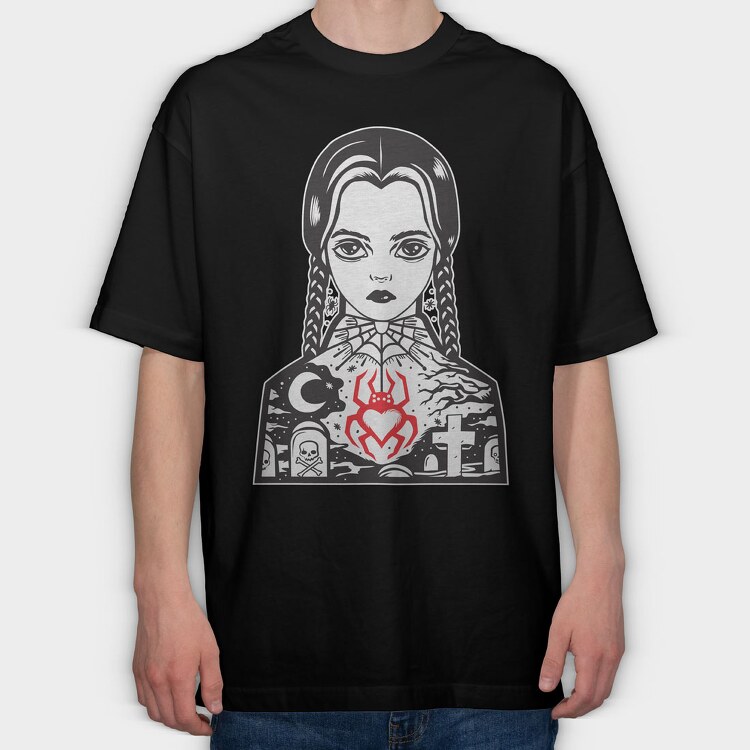 Merlina 5, Tricou Oversize Barbati (Unisex)